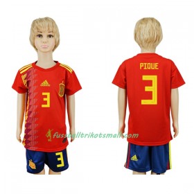 Fußballtrikots Spanien Pique 3 Kinder WM 2018 Heimtrikotsatz kaufen